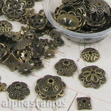 Mixed Size Bronze Bead Caps