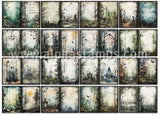 Bare Trees & Cemeteries Background Papers Set