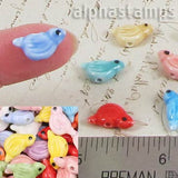 Colorful Ceramic Bird Beads