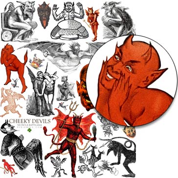 Cheeky Devils Collage Sheet