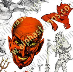 Cheeky Devils Collage Sheet