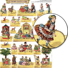 Children at Play Collage Sheet