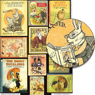 Childrens Books #1 Collage Sheet