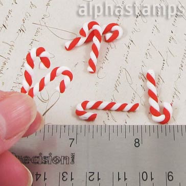 Chubby Polymer Clay Candy Canes