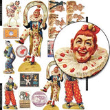 Clowns #1 Collage Sheet