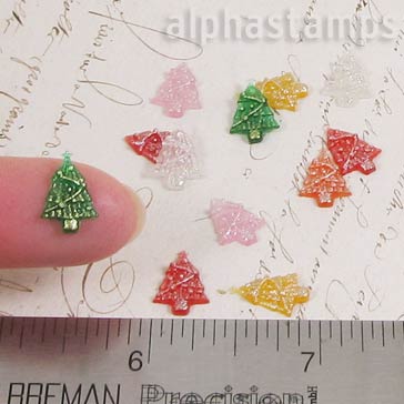 Mixed Color Resin Christmas Tree Cabs