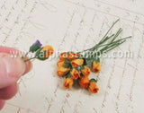 Mini Rose Buds - Orange