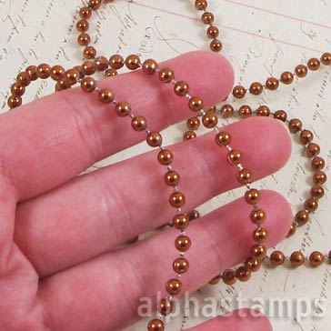 4mm Copper Fused Pearl Strands