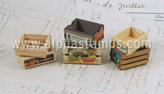 Small Wood Crate with Handholds