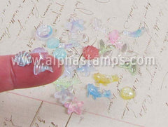 Tiny Colorful Resin Sea Creatures Mix