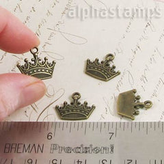Petite Bronze Crown Charm