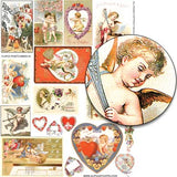 Cupid Postcards #1 Collage Sheet