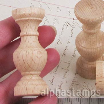 Curvy Wooden Column Finial