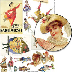 Dance Costumes Collage Sheet