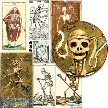 Death Cards Collage Sheet