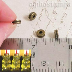 6mm Bronze Double Spacer Beads