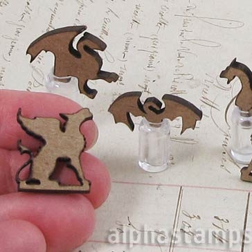 Dragon Bottle Toppers and Bookends