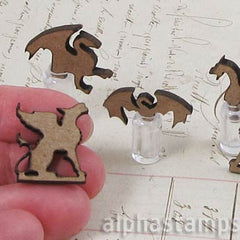 Dragon Bottle Toppers and Bookends