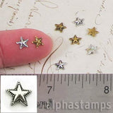 6mm Embossed Stars