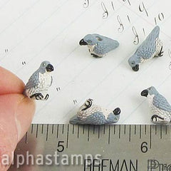 Tiny Ceramic Peregrine Falcon Bead