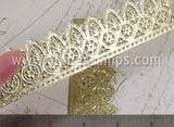Fancy Large Gold Dresden Edging