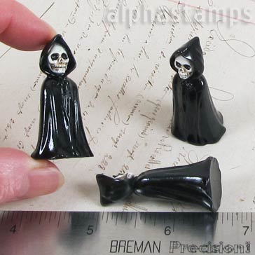 Hooded Skeleton Figurine