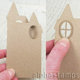 Folding Haunted House Card