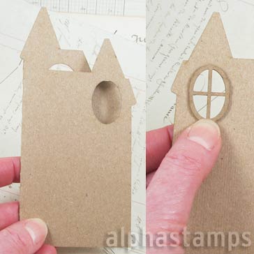 Folding Haunted House Card