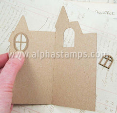 Folding Haunted House Card