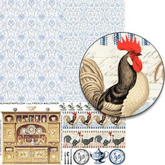 French Wallpaper Collage Sheet