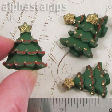 1 Inch Decorated German Christmas Tree