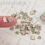Gingerbread Men & Houses Polymer Clay Slice Mix *
