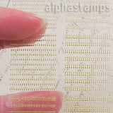 Sheet of Tiny Gold Dots Line Tape
