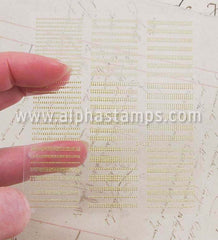 Sheet of Tiny Gold Dots Line Tape