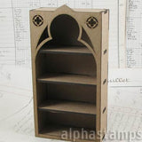 Short Bookcase with Gothic Facade