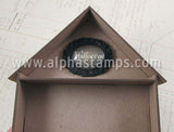 House Shaped Shadowbox with Cover