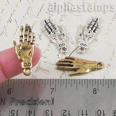 Pair of Palmistry Hand Charms
