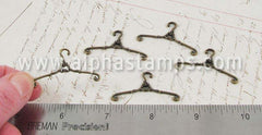 Fancy 4cm Bronze Hangers - Set of 5