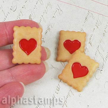 Rectangular Resin Heart Tarts