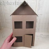 House Shaped Shadowbox with Cover