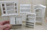 Mini White Kitchen Cabinet Hutch*