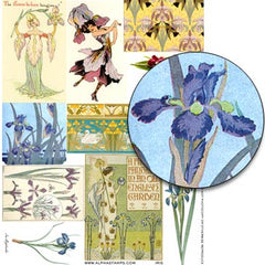 Iris Collage Sheet