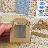 Chipboard Set from Tiny Retro Bakery Box Kit