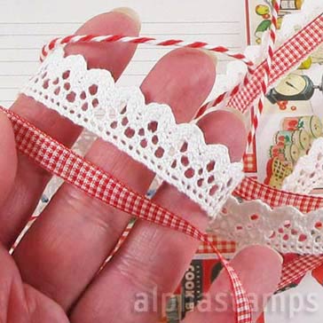 Ribbon Set from Retro Baking Junk Journal Kit *