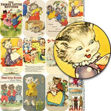 3 Little Kittens Tin Covers Collage Sheet