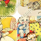 3 Little Kittens Tin Covers Collage Sheet