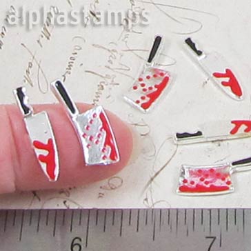 Mini Bloody Knife & Cleaver Set