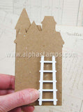 Tiny White Wooden Ladder