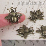 Large Bronze Bee Charm