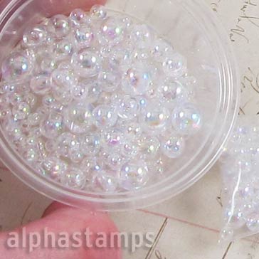 Larger Iridescent Water Bubble Bead Mix